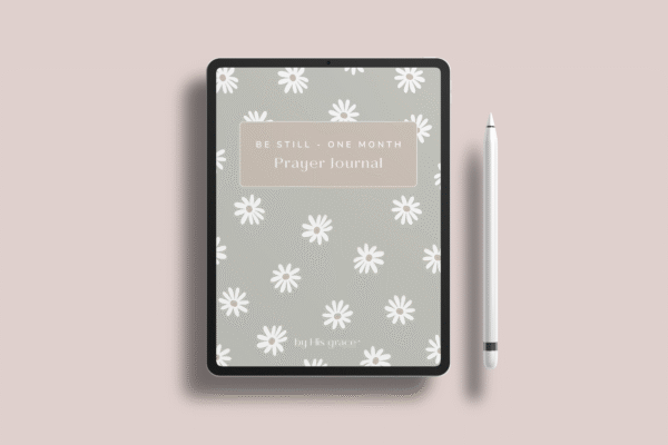 One Month Prayer Journal
